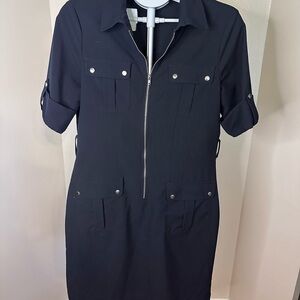 True Envy Collared Shirt Dress